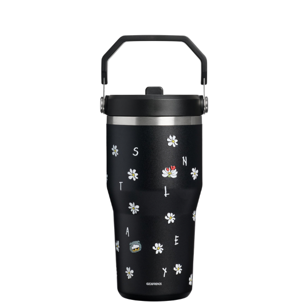 ICEFLOW FLIP STRAW 2.0 TUMB ZO&FRIENDS BLACK